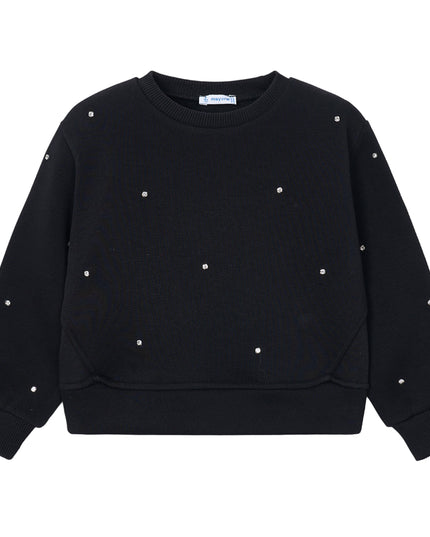 kids atelier mayoral Black Studded Sweatshirt