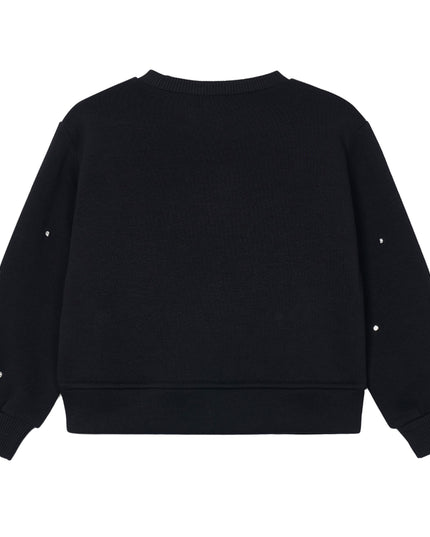 kids atelier mayoral Black Studded Sweatshirt