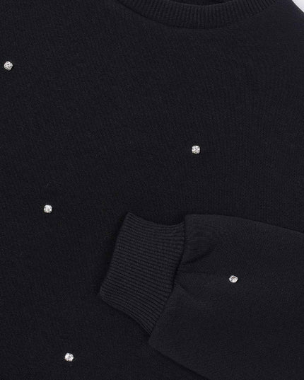 kids atelier mayoral Black Studded Sweatshirt