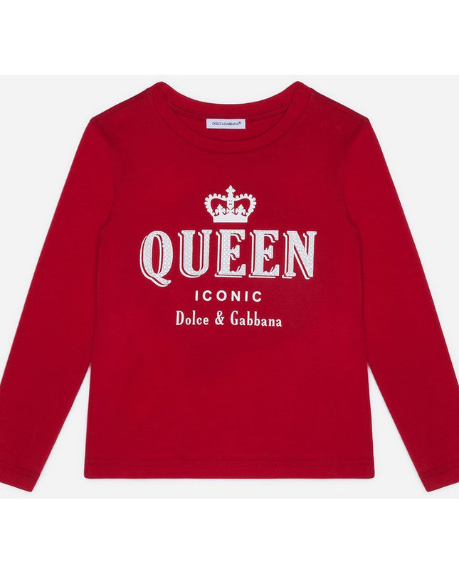 DG-L/S T-SHIRT-L5JTAY-G7TBU-R2254 ROSSO BRILLANTE