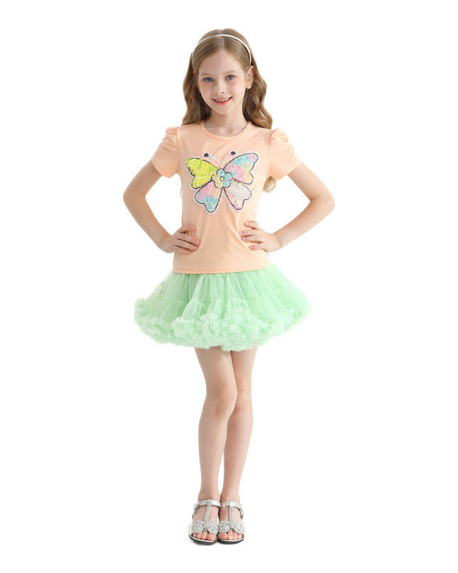 Multicolor Selena Butterfly Skirt Outfit