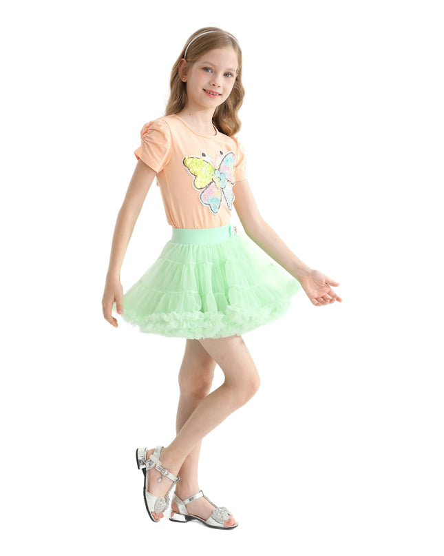 Multicolor Selena Butterfly Skirt Outfit