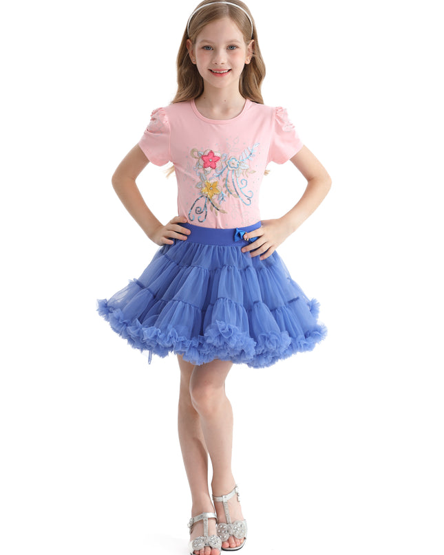 Multicolor Serene Flowers Skirt Outfit