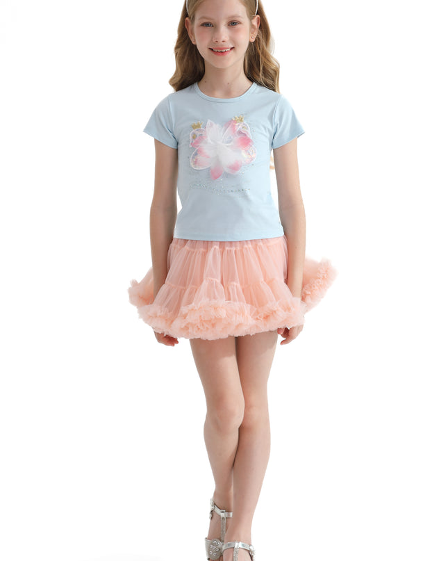 Blue Swan Applique T-Shirt