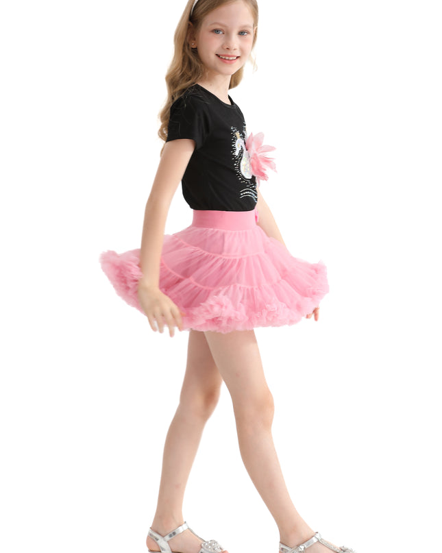 Multicolor Kirby Swan Skirt Outfit