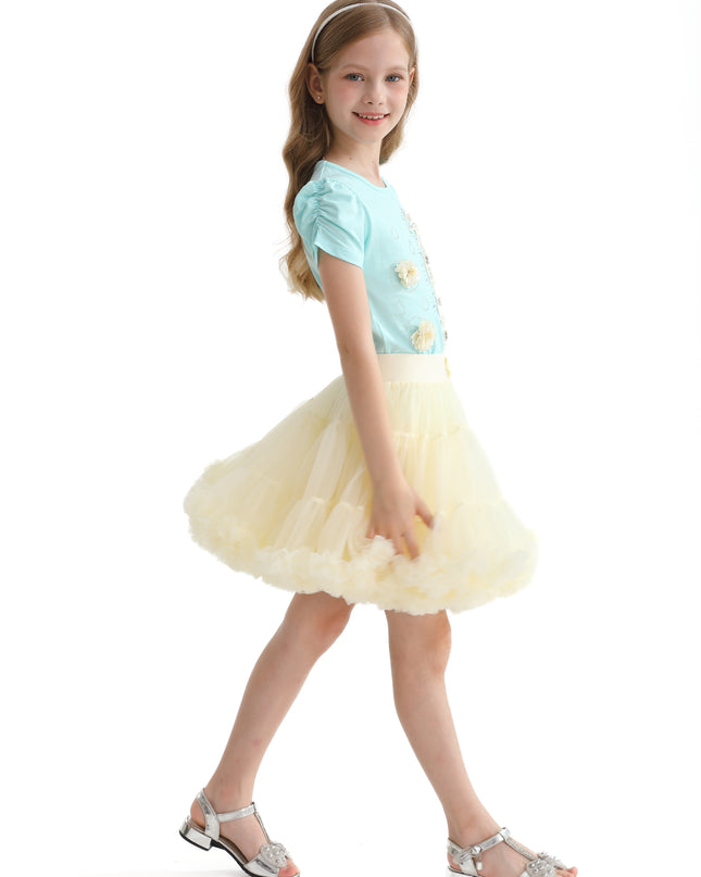 Multicolor Mira Peacock Skirt Outfit