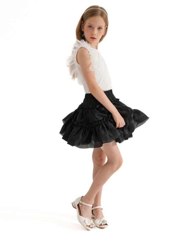 Multicolor Ruth Ruffle Skirt Outfit