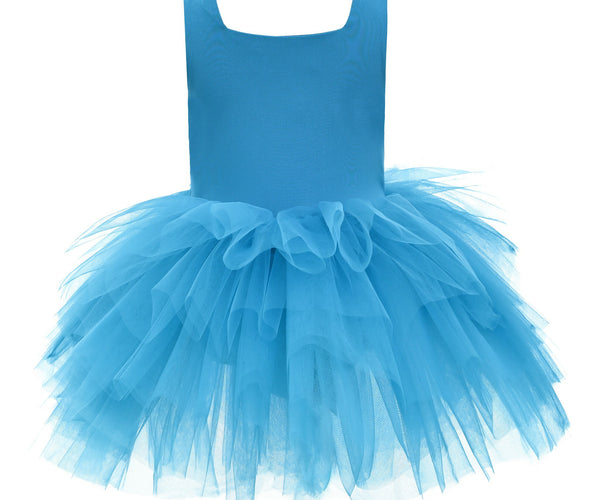 blue neon dress Mimi Tutu Blue Neon Solid Tutu Dress
