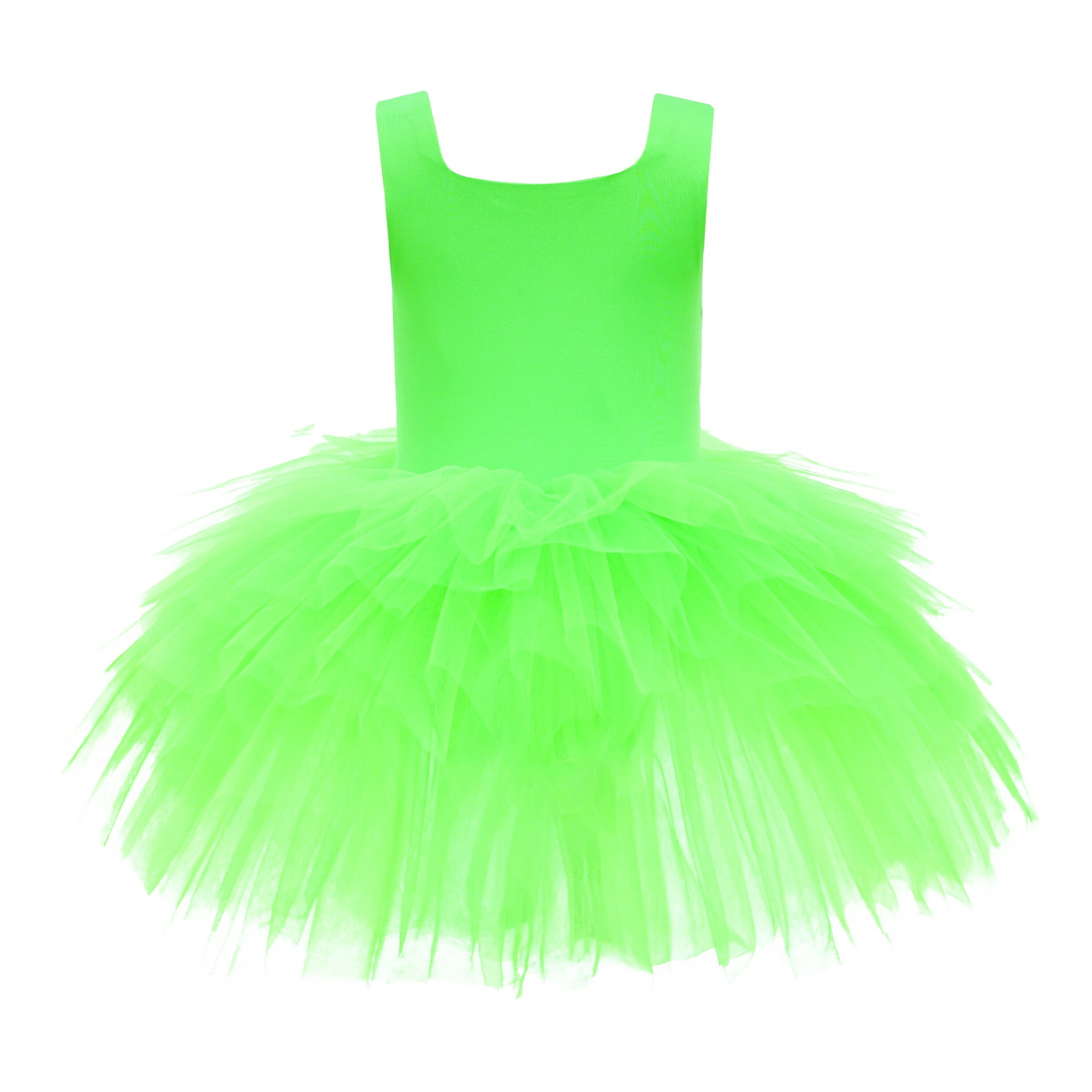 Mimi Tutu Green Neon Solid Tutu Dress Mimi Tutu Green Neon Solid Tutu Dress