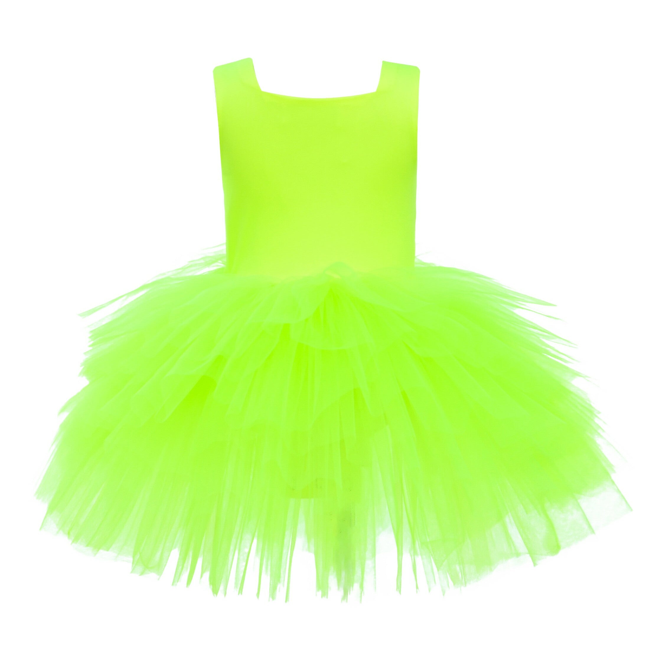 Mimi Tutu Yellow Neon Solid Tutu Dress