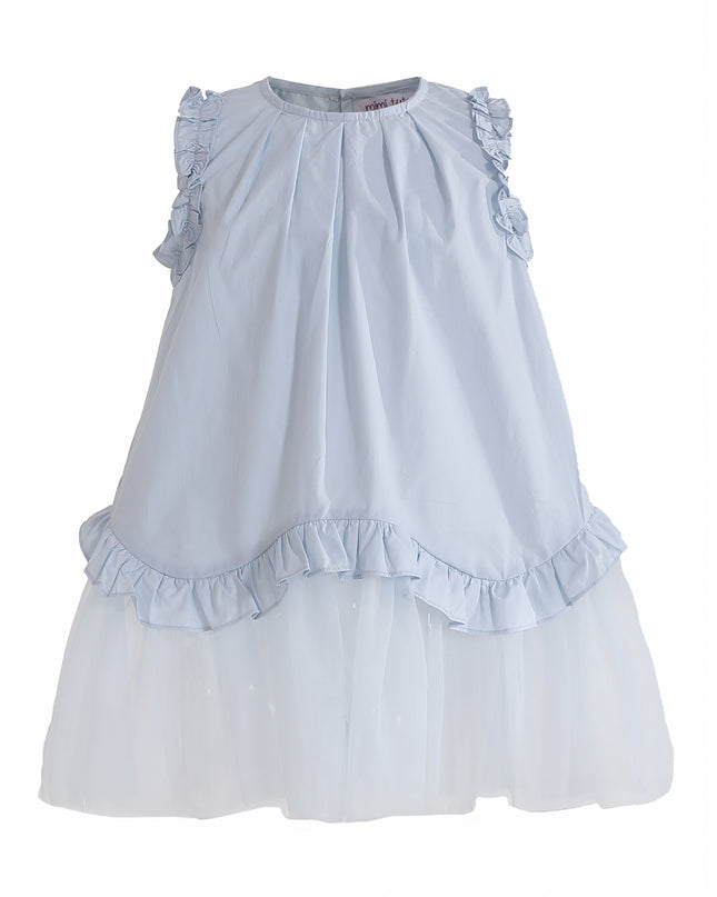 kids atelier mimi tutu Light Blue Lumielle Ruffle Dress