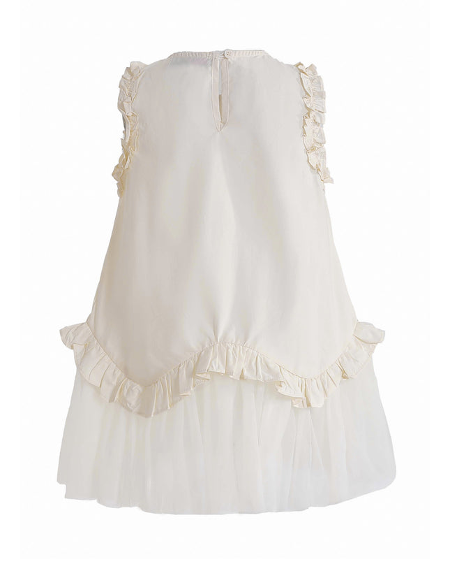 kids atelier mimi tutu Cream Lumielle Ruffle Dress