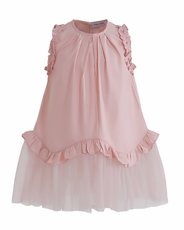 kids atelier mimi tutu Pink Lumielle Ruffle Dress