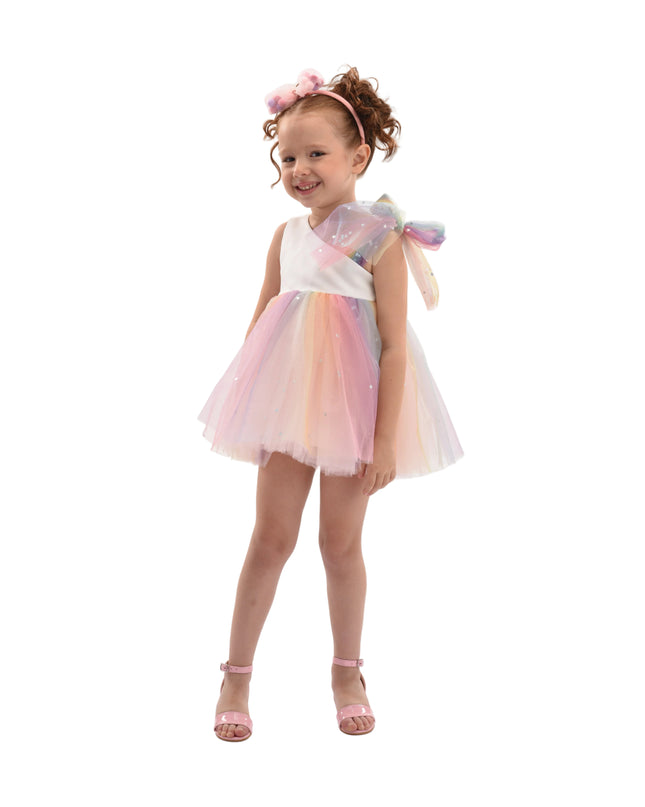 kids atelier mimi tutu White Pastel Tulle Party Dress