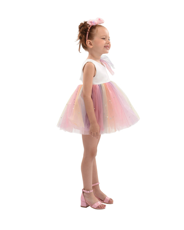 kids atelier mimi tutu White Pastel Tulle Party Dress