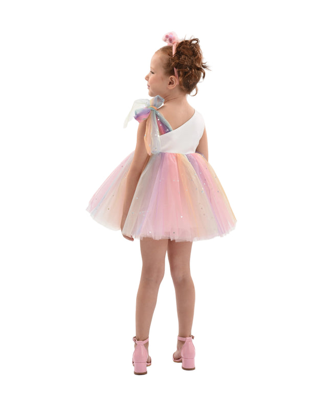 kids atelier mimi tutu White Pastel Tulle Party Dress