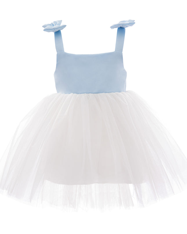 kids atelier Mimi tutu Light Blue Bodice Dress with White Tulle Skirt