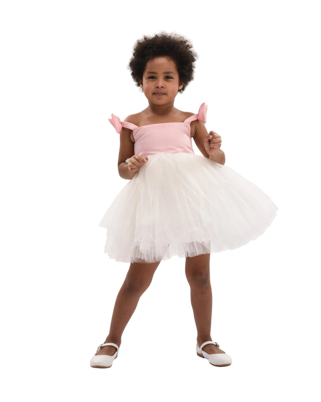 kids atelier Mimi tutu Light Pink Bodice Dress with White Tulle Skirt