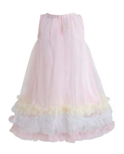 kids atelier mimi tutu Pink Alessia Floral Tulle Dress
