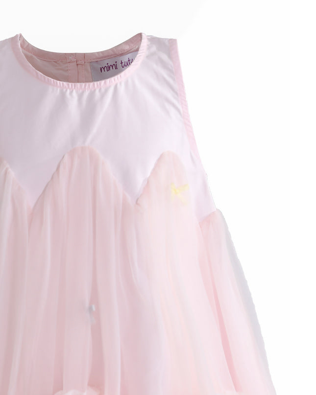 kids atelier mimi tutu Pink Genevieve Pleated Tulle Dress