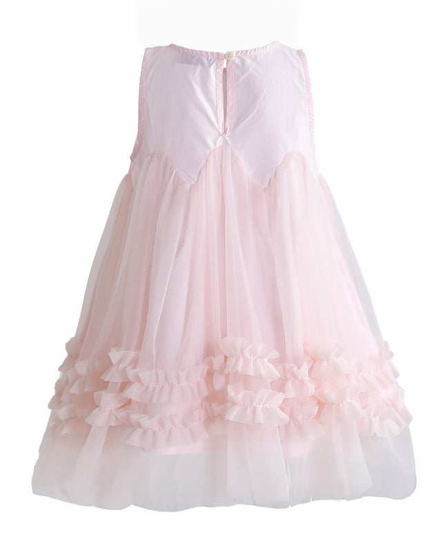 kids atelier mimi tutu Pink Genevieve Pleated Tulle Dress