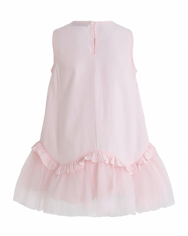 kids atelier mimi tutu Pink Empressa Pleated Tulle Party Dress