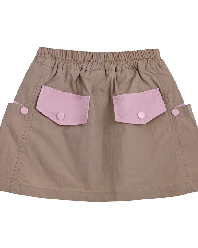kids atelier mimi tutu Pink Skirt with Pocket Trim