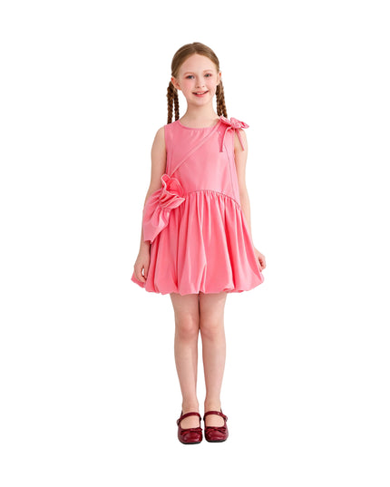 kids atelier mimi tutu Pink Asteria Bow Accent Dress