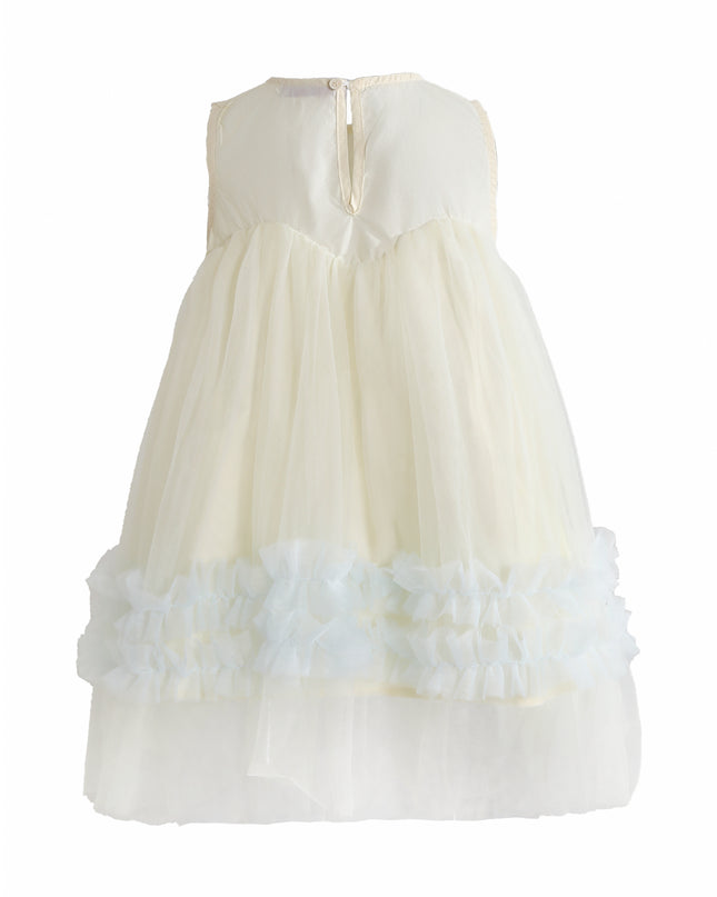 kids atelier mimi tutu Blue Corabelle Floral Ruffle Dress