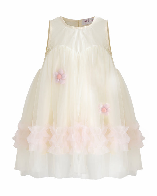 kids atelier mimi tutu Pink Corabelle Floral Ruffle Dress
