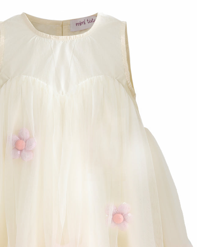kids atelier mimi tutu Pink Corabelle Floral Ruffle Dress