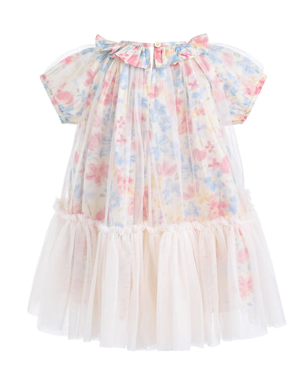 kids atelier mimi tutu Pink Ayla Blossom Tulle Dress