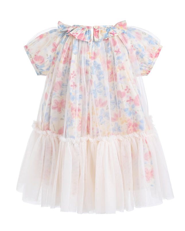 kids atelier mimi tutu Pink Ayla Blossom Tulle Dress
