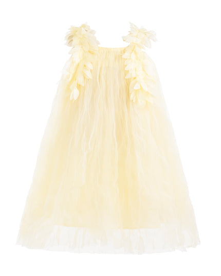 kids atelier mimi tutu Yellow Fiorenne Petal Tulle Dress