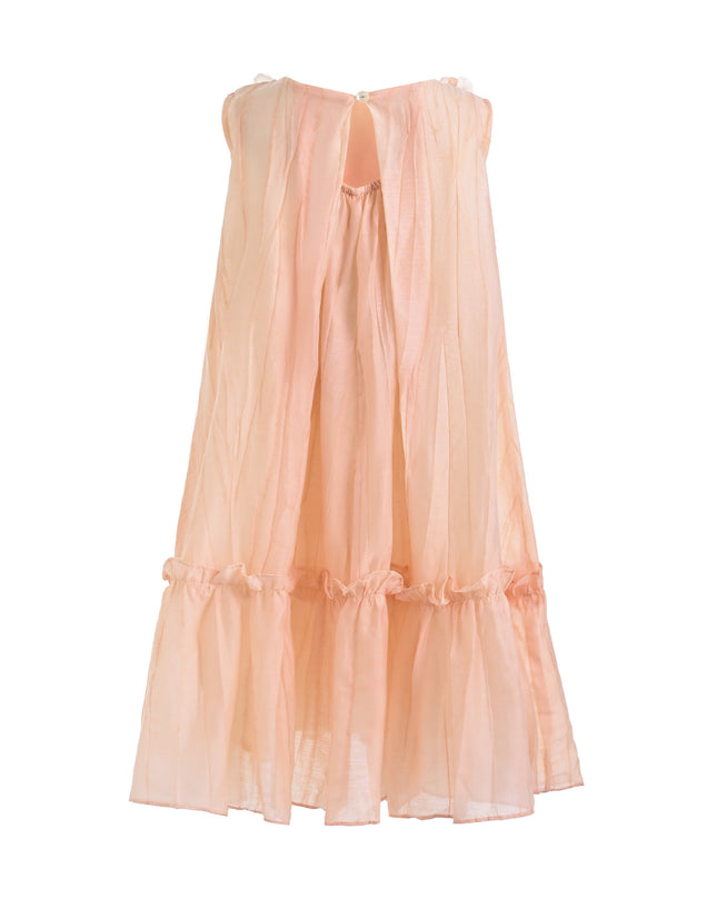 kids atelier mimi tutu Peach Mariselle Floral Ruffle Dress