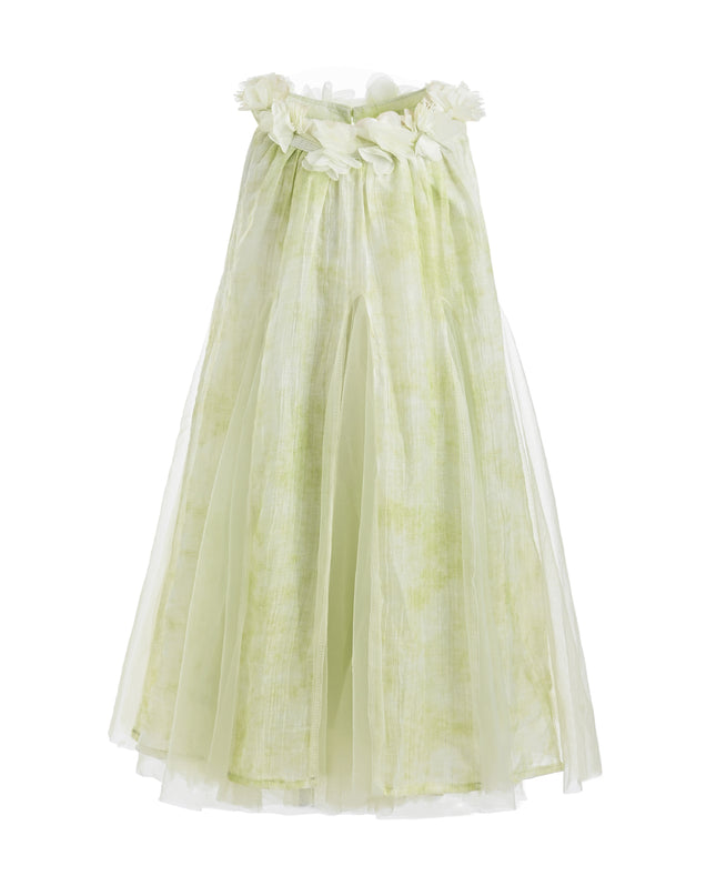 kids atelier mimi tutu Green Solavie Floral Layered Dress