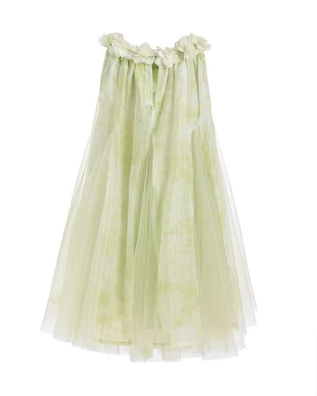kids atelier mimi tutu Green Solavie Floral Layered Dress