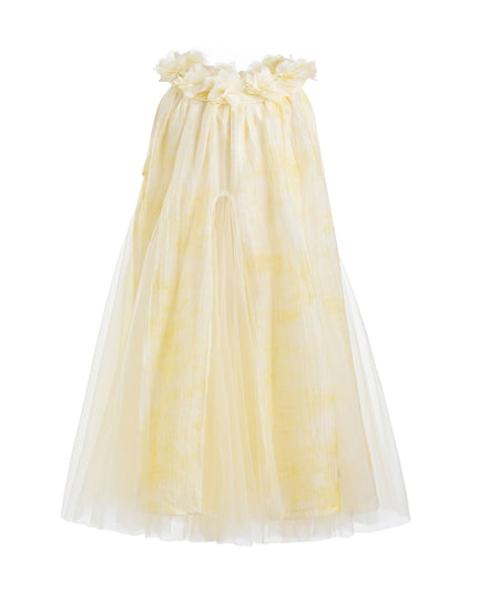 kids atelier mimi tutu Yellow Solavie Floral Layered Dress