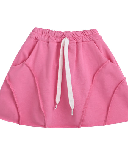kids atelier mimi tutu Pink Skirt with Drawstring Waist