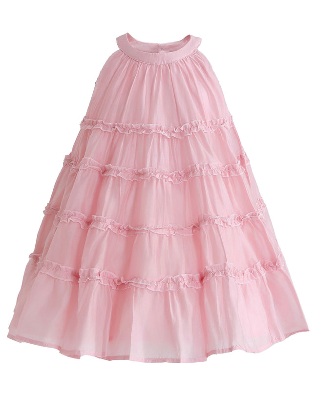 kids atelier mimi tutu Pink Seralyn Tiered Ruffle Dress