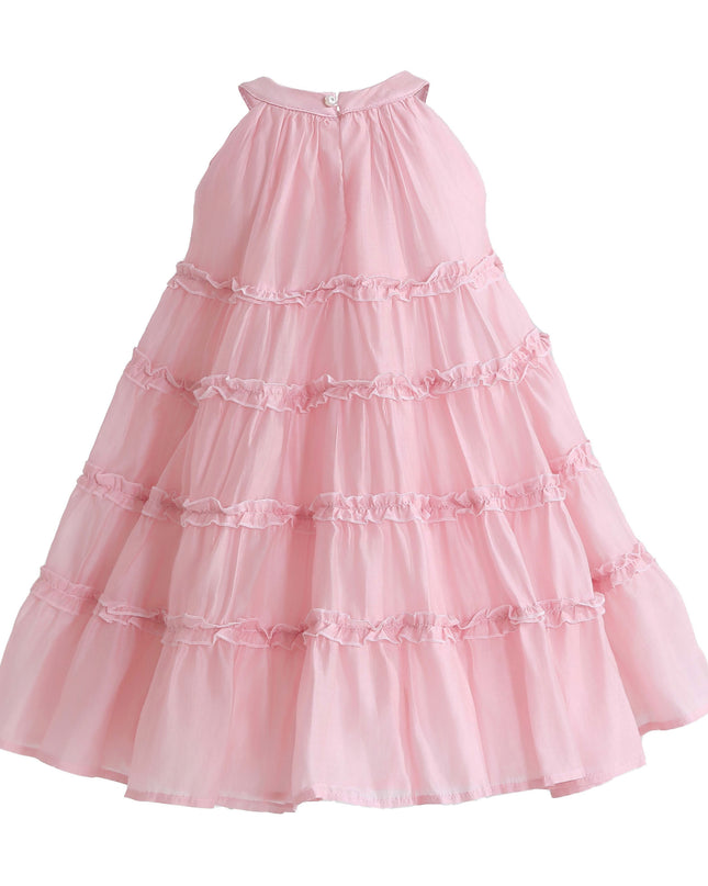 kids atelier mimi tutu Pink Seralyn Tiered Ruffle Dress