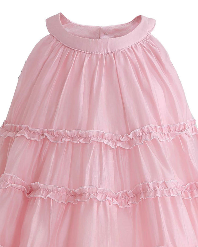 kids atelier mimi tutu Pink Seralyn Tiered Ruffle Dress