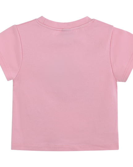kids atelier mimi tutu Pink Tee with Food Motifs