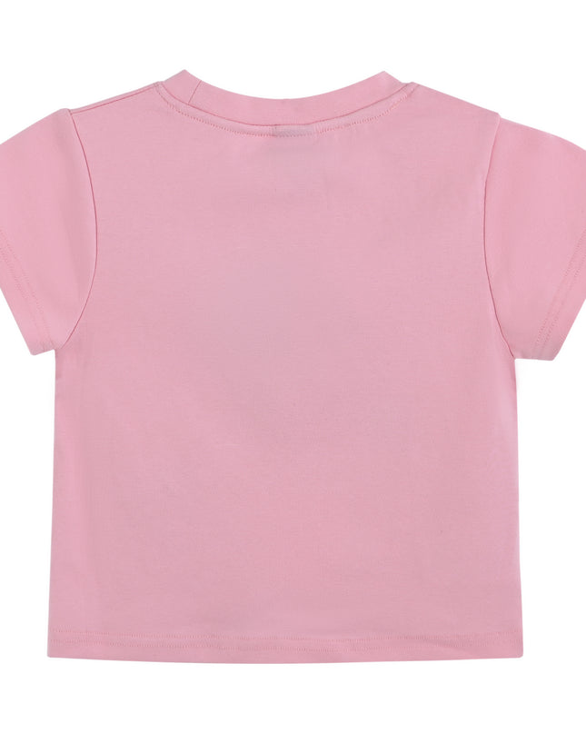 kids atelier mimi tutu Pink Tee with Food Motifs