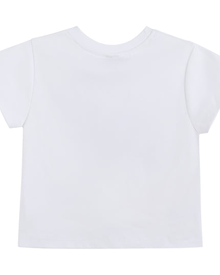 kids atelier mimi tutu White Tee with Food Motifs