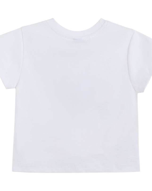 kids atelier mimi tutu White Tee with Food Motifs