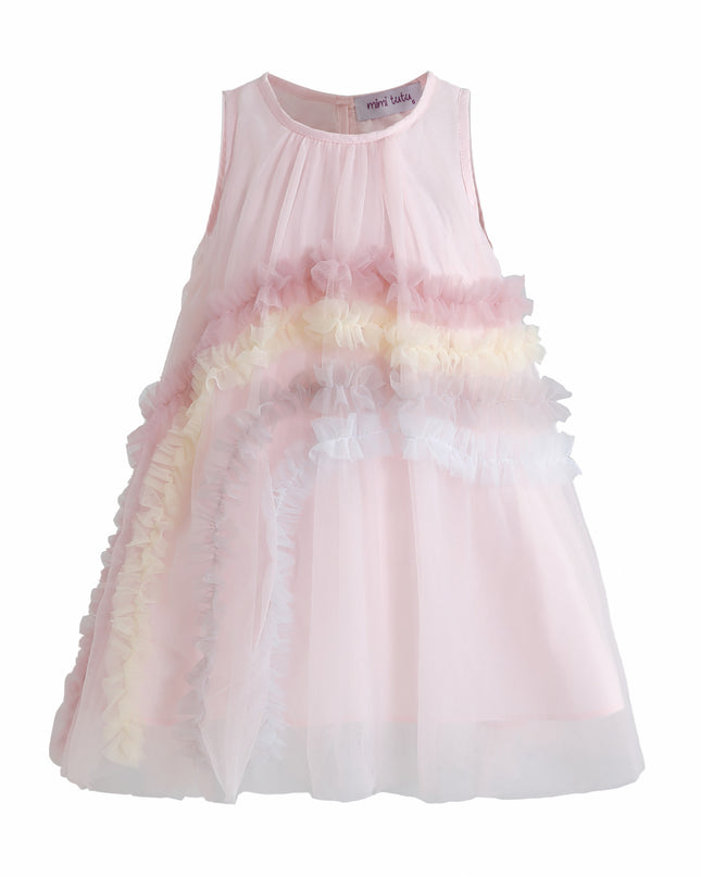 kids atelier mimi tutu Pink Cressida Pastel Ruffle Dress