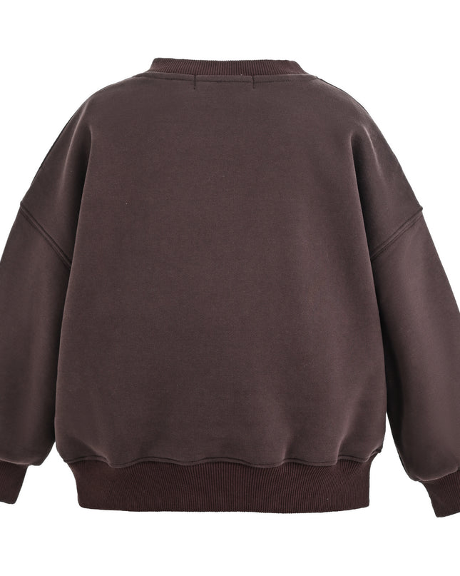 kids atelier mimi tutu Brown Elephant Sweatshirt