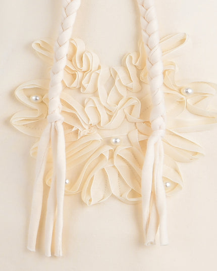 Cream Embellished Hooded Sweatshirt