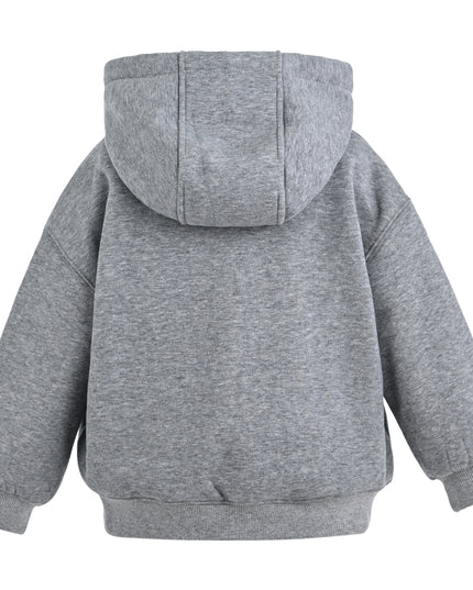 kids atelier mimi tutu Gray Embellished Hooded Sweatshirt